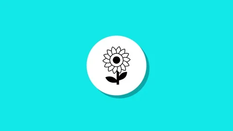 Digital graphics resourse icon footage  black white green background Stock Footage 327763239