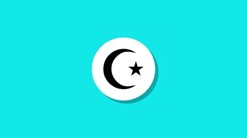 Digital graphics resourse icon footage  black white green background Stock Footage 327763301