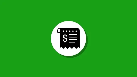 Digital graphics resourse icon footage  black white green background Stock Footage 327763308