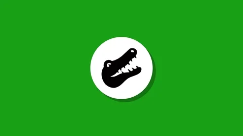 Digital graphics resourse icon footage  black white green background Stock Footage 327763325