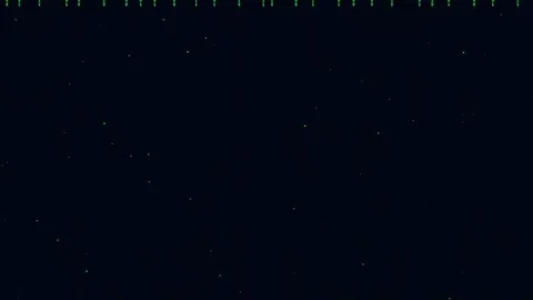 Digital green binary code raining down on a black background for technology and Stock Footage 336773379
