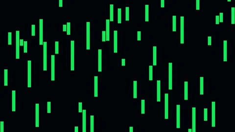 Digital Green Binary Matrix Rain Effect Motion Graphic Animation Stock Footage 341844199