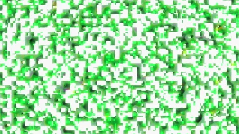 Digital Green Matrix abstract motion background seamless 4K loop video animation Stock Footage 133596290
