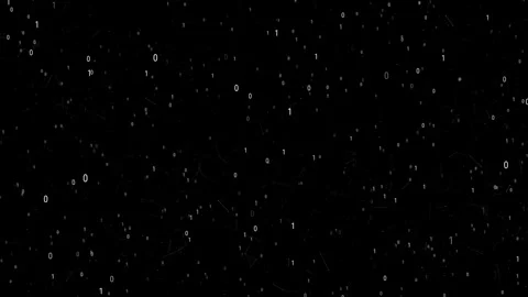 Digital Green matrix rain Falling cyberpunk binary code processing sci-fi Stock Footage 247327652