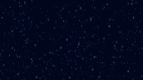 Digital Green matrix rain Falling cyberpunk binary code processing sci-fi Stock Footage 247428931