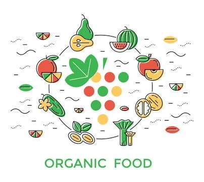 Digital green red yellow vegetable icons set Illustrazione stock