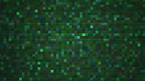Digital green screen with pixelated blocks. Stock Footage 335512016