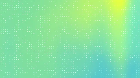 Digital Grid: Abstract Green &amp; Yellow Dot Pattern Background Stock Footage 310640755