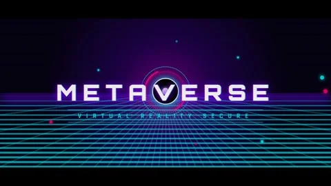 Digital grid background: Abstract futuristic neon blue technological scienc.. 動画素材 337577563