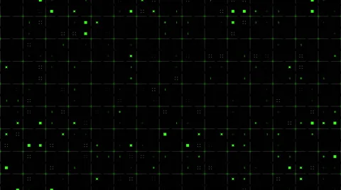 Digital Grid Background Green Vídeo Stock 49316119