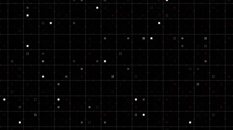Digital Grid Background Red Stock Footage 49305757