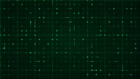 Digital grid with glowing data points Stock Footage 340333738
