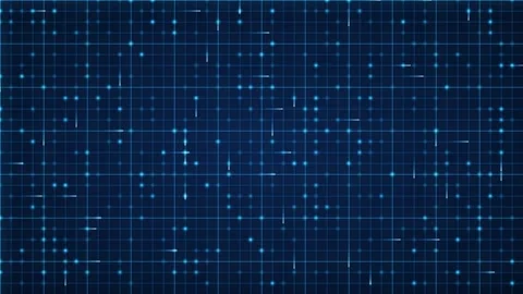 Digital grid with glowing data points Stock Footage 340333745