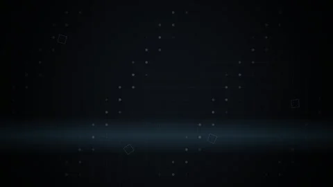 Digital Grid HUD Interface with Data Points and Geometric Shapes Stock Footage 346660358
