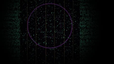 Digital grid interface with data points. Stock Footage 334659917