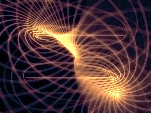 Digital Grid Lines Stock Illustration