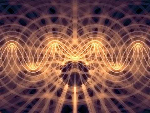 Digital Grid Lines Stock Illustration