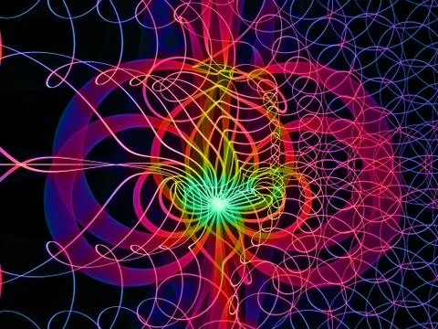 Digital Grid Lines Stockillustratie