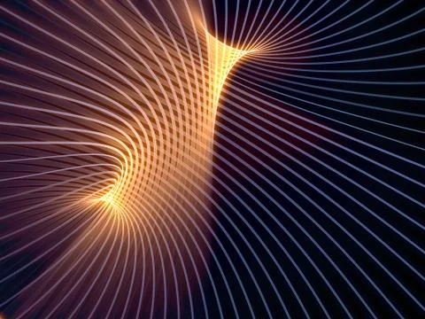 Digital Grid Lines Stock Illustration