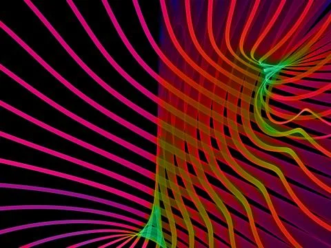 Digital Grid Lines Stock Illustration