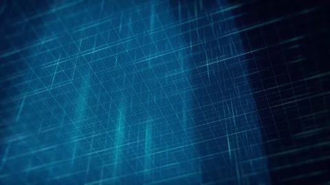 Digital Grid Motion On 3d Space Stock Footage 244336578