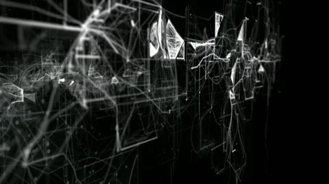 Digital grid moves through Stock Footage 57117324