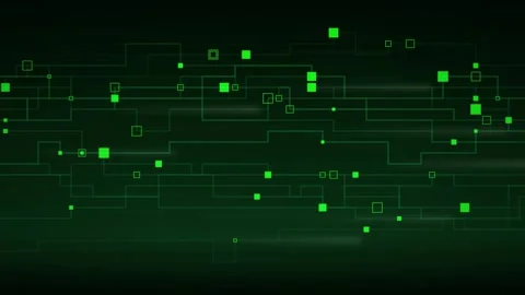 Digital grid network data transmission seamless loop motion background Stock Footage 344927075