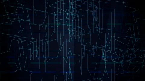 Digital grid network lines glitch seamless loop background Stock Footage 344926829