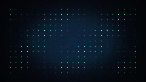 Digital grid network technology data matrix loop motion graphic Stock Footage 346737334