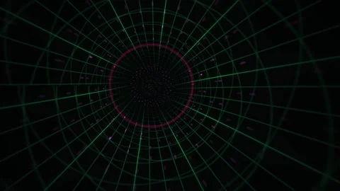 Digital grid network visualization technology. Stock Footage 334872138