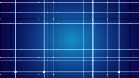 Digital grid pattern on blue background, animated geometric square grid 스톡 동영상 296243761