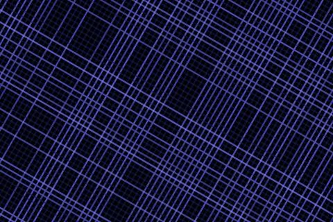 Digital grid pattern with glowing blue lines on black background Stock Illustration