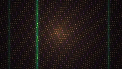 Digital grid pattern with light effects. Stock Footage 335353320