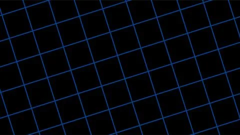Digital Grid Pattern with Neon Blue Lines. Stockillustratie