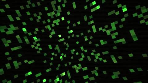 Digital grid patterns on black background. Stock Footage 334666053