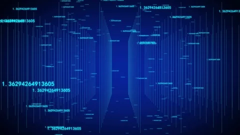 Digital grid space Stock Footage 121609754