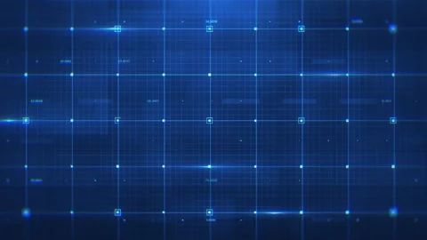 Digital Grid Technology Glitch Background Animation Stock-Footage 329053896