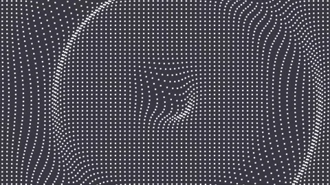 Digital grid with wrapping sphere perturbing Vídeo Stock 257759147