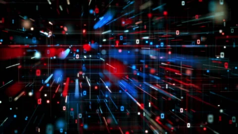 Digital Grids And Symbols Structure Stock Footage 238444740