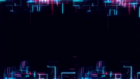 Digital Grids Frame Overlay Stock Footage 237851066