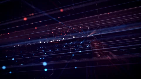 Digital Grids Space Video stock 251697571