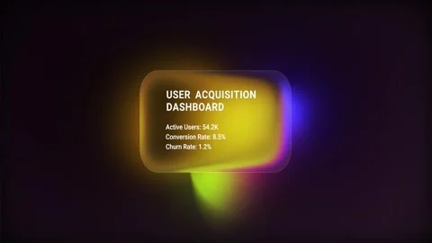 Digital Growth SaaS Dashboard with Targeting Sync and User Acquisition Data Stock Footage 328651812