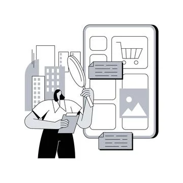Digital guide abstract concept vector illustration. Stock Illustration