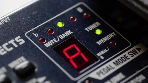 Digital Guitar Tuner Video stock 50614276
