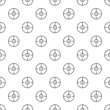 Digital gun aim pattern seamless vector Stock Illustration