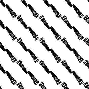 Digital hair clipper pattern seamless vector Stock Illustration