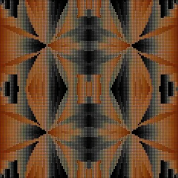 Digital half tone 3d seamless pattern. Vector geometric halftone background.  Illustrazione stock