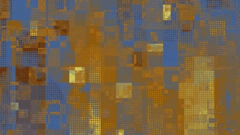 Digital halftone print error glitch distorting, abstract loopable retro pattern Stock Footage 331684548