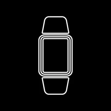 Digital hand clock it is icon . Illustrazione stock