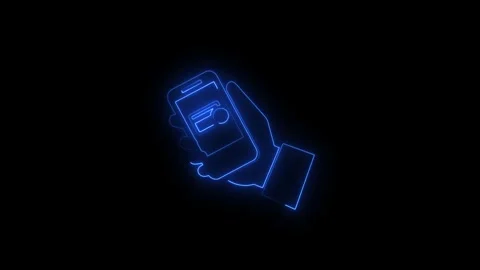 Digital hand gesture performing touch in virtual environment Stock Footage 345459232